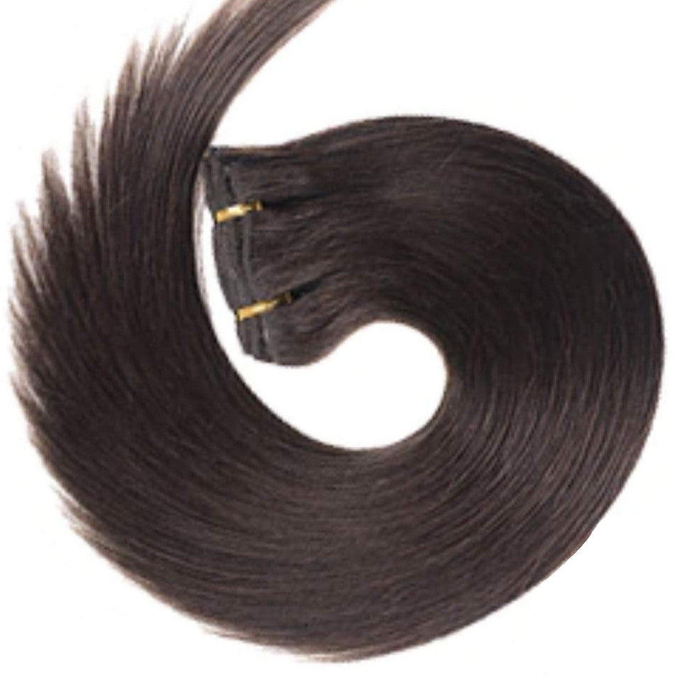 Clip In Extensions Haarteil mit 3 Clips 100% Echthaar Haarverlängerung