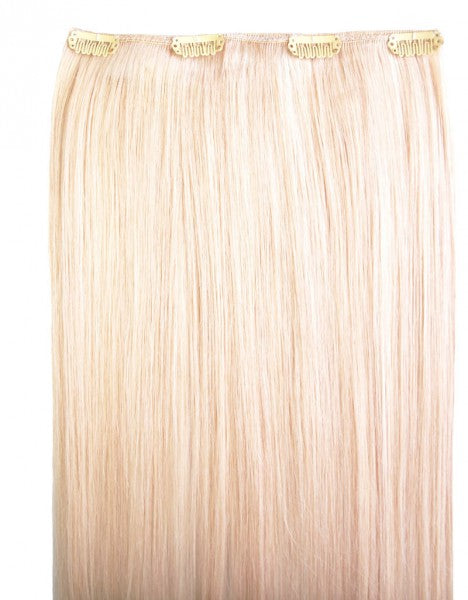 Clip In Extensions Haarteil mit 4 Clips 100% Echthaar Haarverlängerung