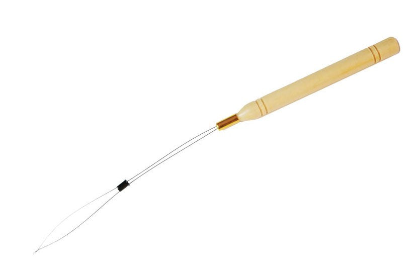 Lange Nadel für Haarverlängerung mit Microrings
