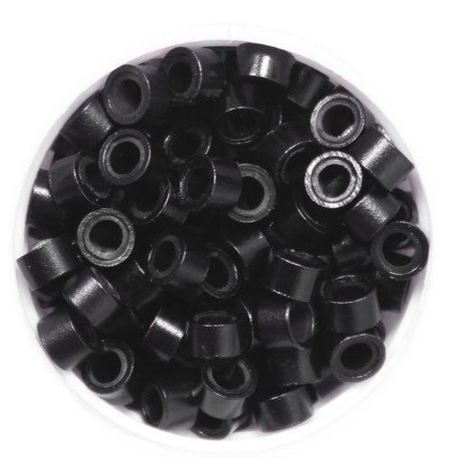 MicroRings Schwarz für die Haarverlängerung mit MicroRing Extension