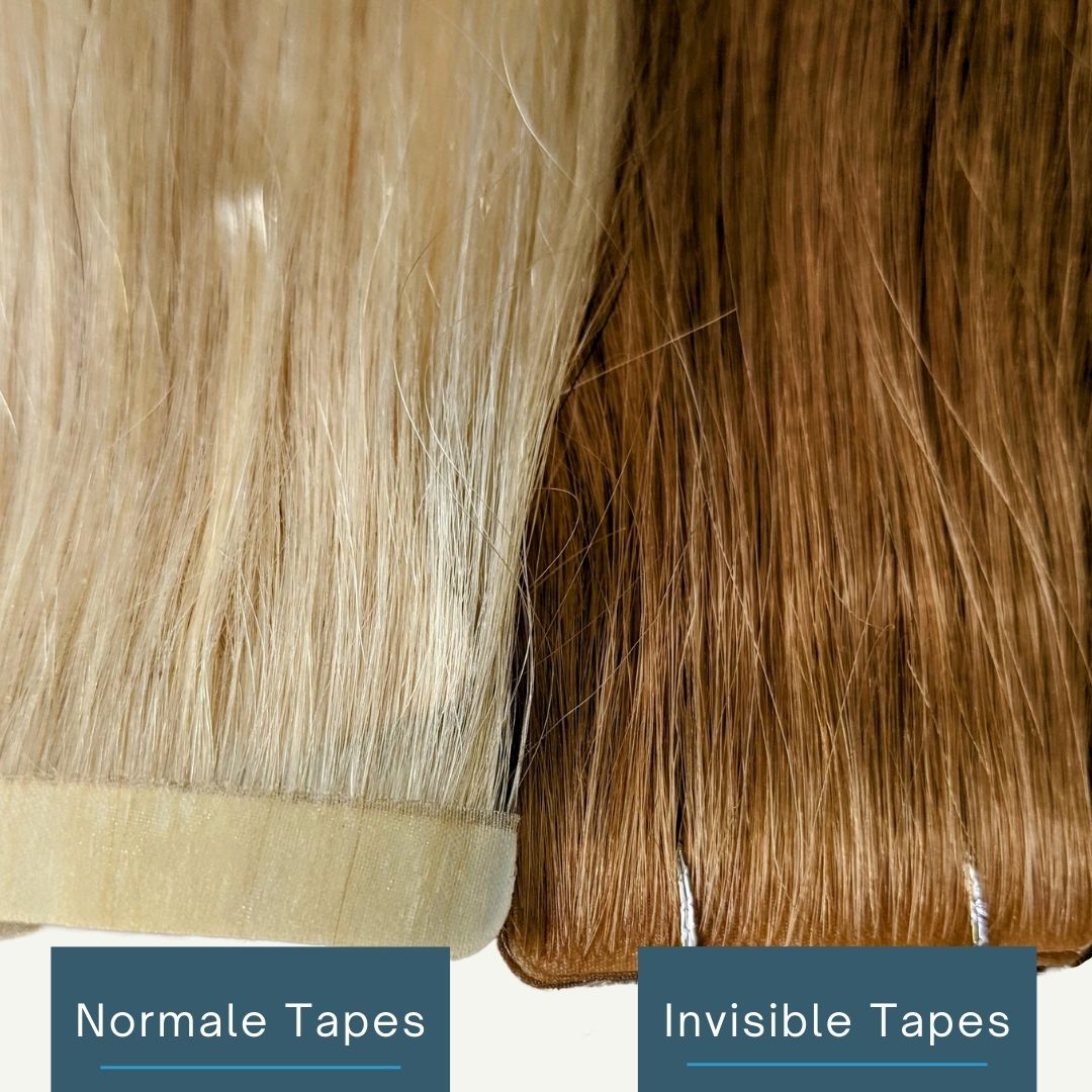 Invisible Tape Extensions im Vergleich zu normalen Tape Extensions