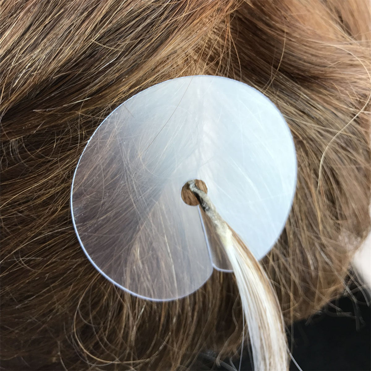 6 Schablonen Schutzschablonen Haarverlängerung Bondings Extensions Hitzeschutz