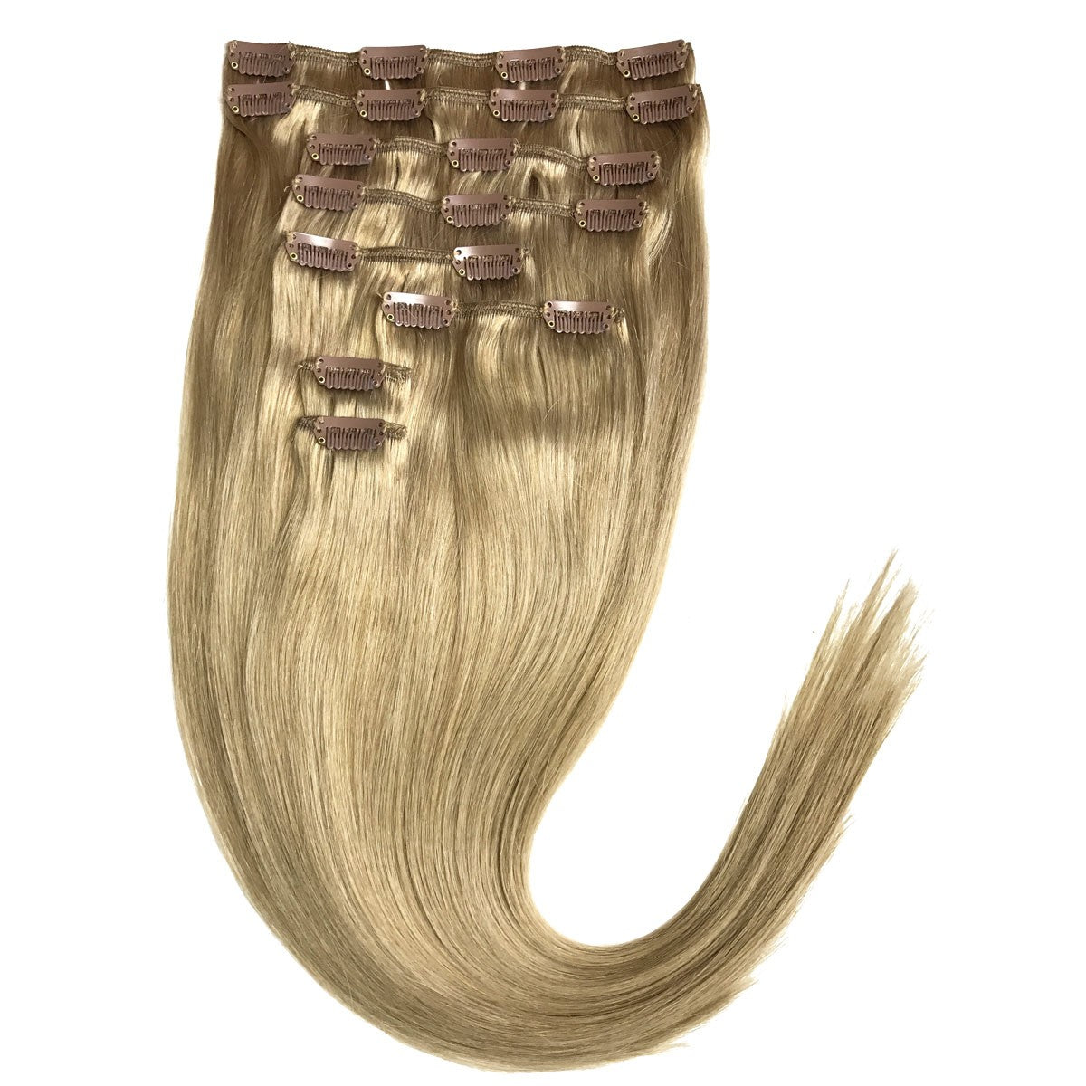 Echthaar Clip In Extensions Set 100 Gramm 8 Haarteile