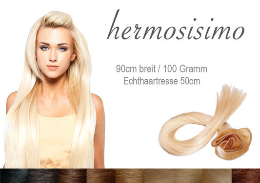 Echthaar Tresse Weft 100 Gramm 50cm